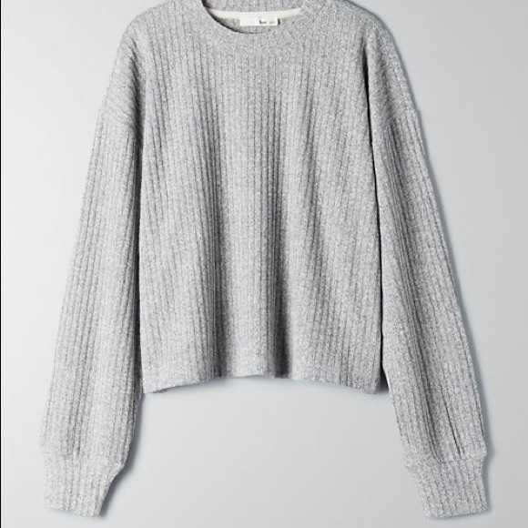 Aritzia Wilfred Free Crop Ribbed Sweater - Picture 9 of 9